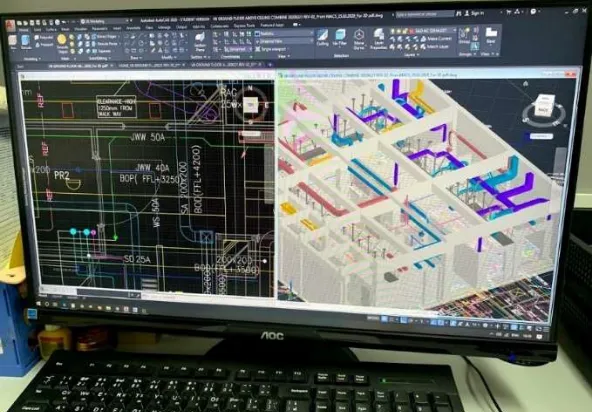 工場空調設備図面作成